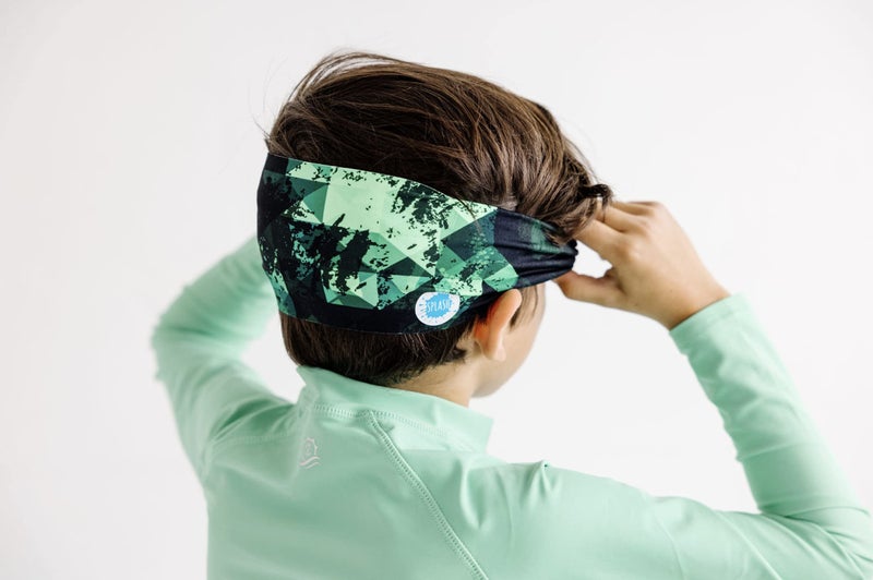 Splash Place KIDS SWIM GOGGLES with Fabric Strap | Tangle-Free Swimming Goggles for Kids (GREEN FUSION) - Image 5